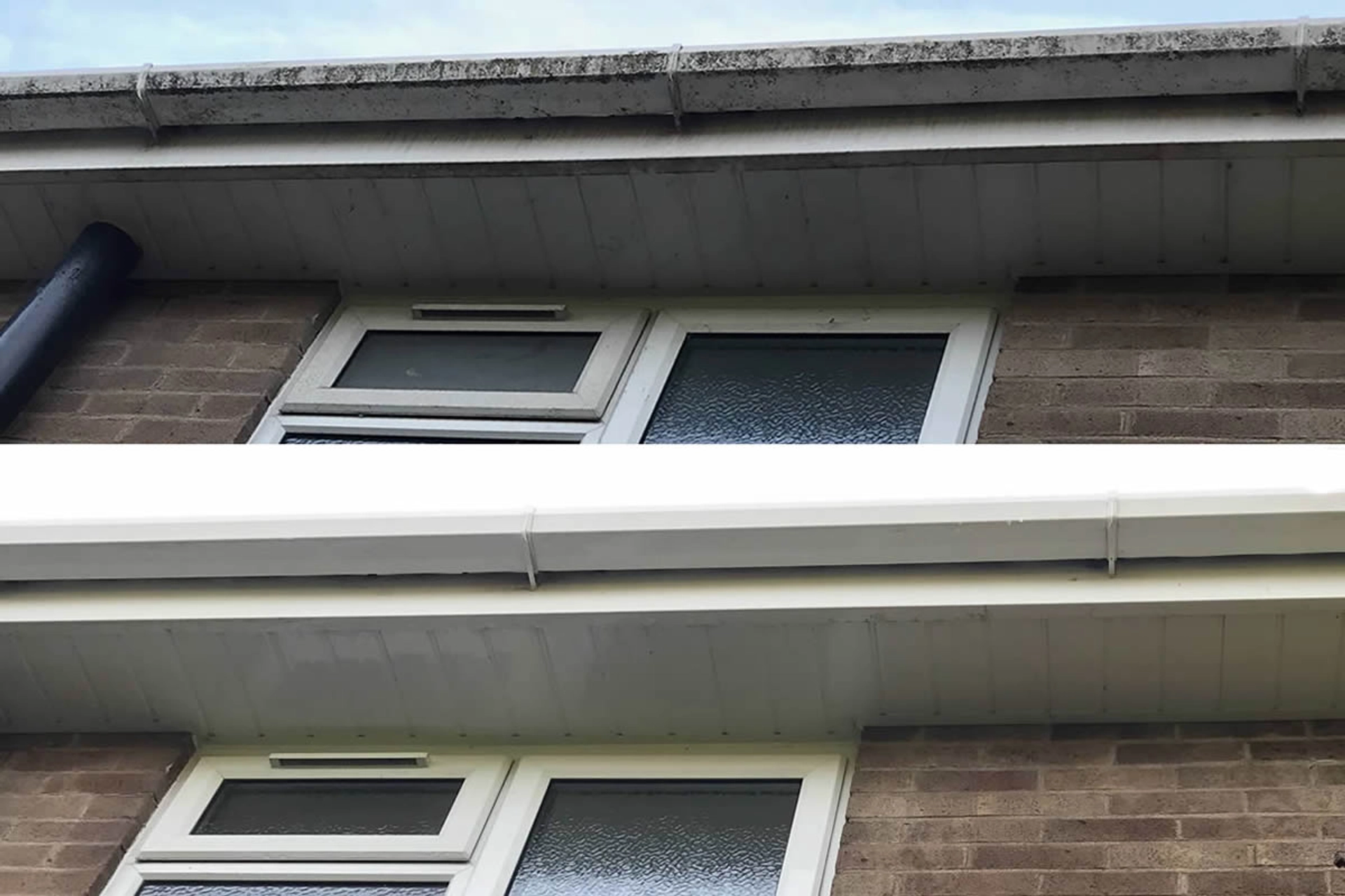 Fascia and uPVC cleaning example 1